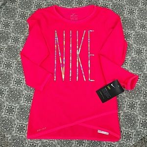 Racer Pink Nike long sleeve shirt size 6/ M